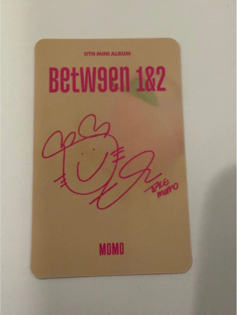 Twice Momo BETWEEN 1&2 Album Photocard